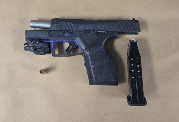 Firearm seized on West Broad Street