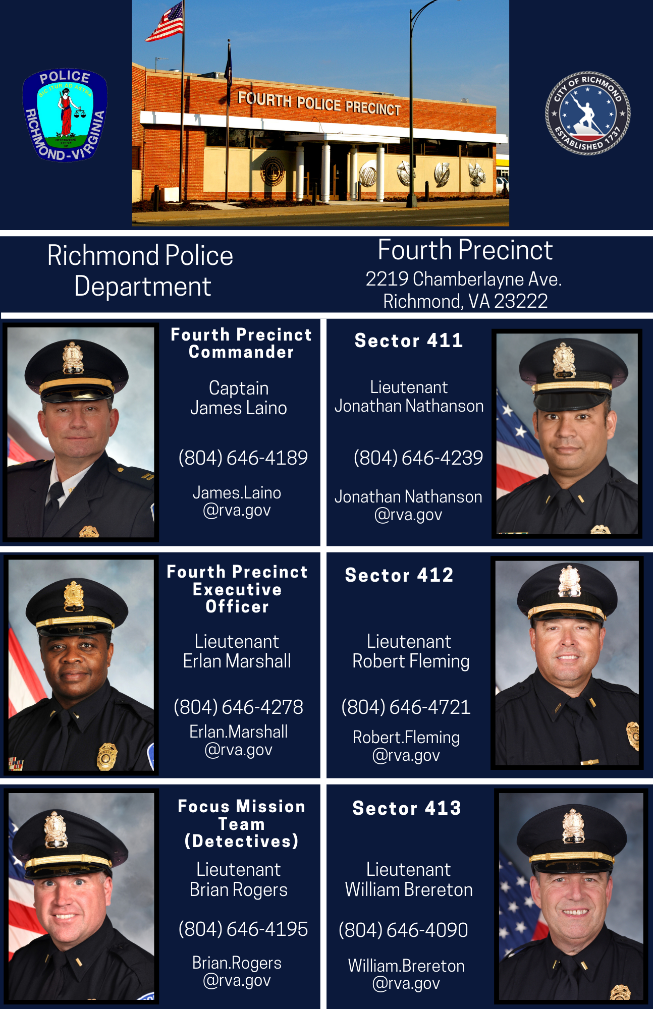 Fourth Precinct Lineup