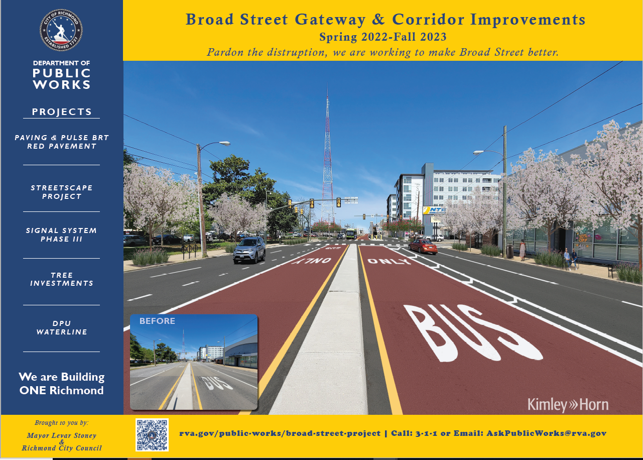 Image - Rendering of Broad Street Streetscape Improvement Project