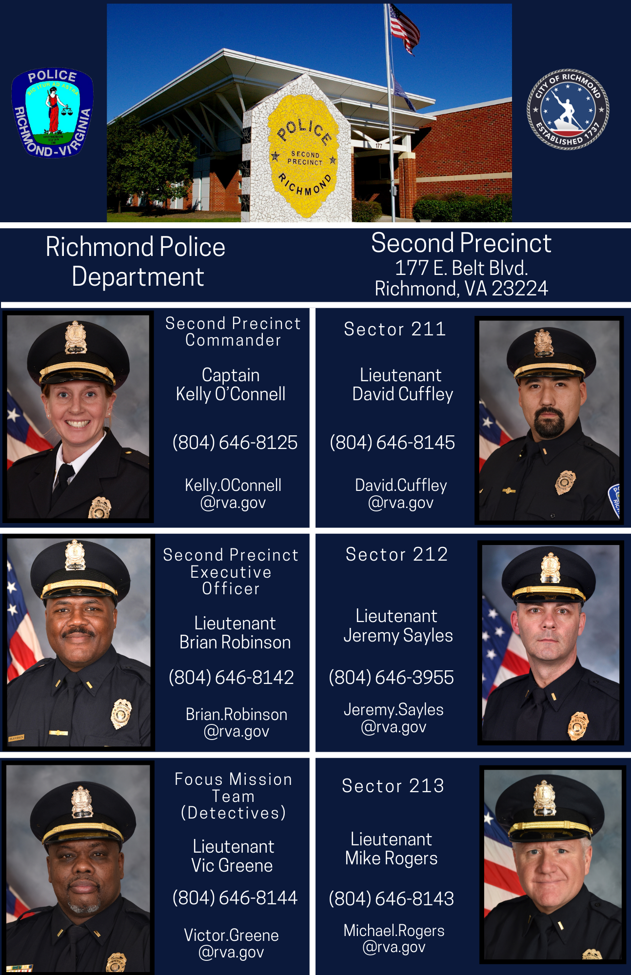 Second Precinct Lineup