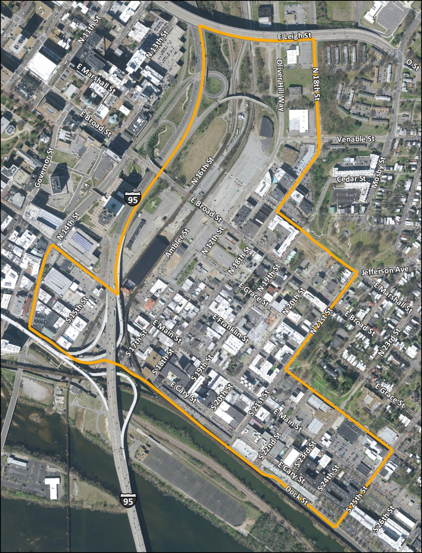 Shockoe Area Plan Map