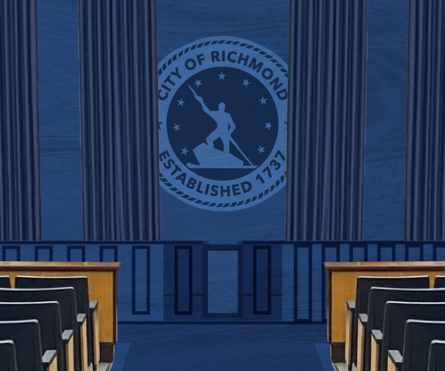 Abstract rendering of City Council Chambers