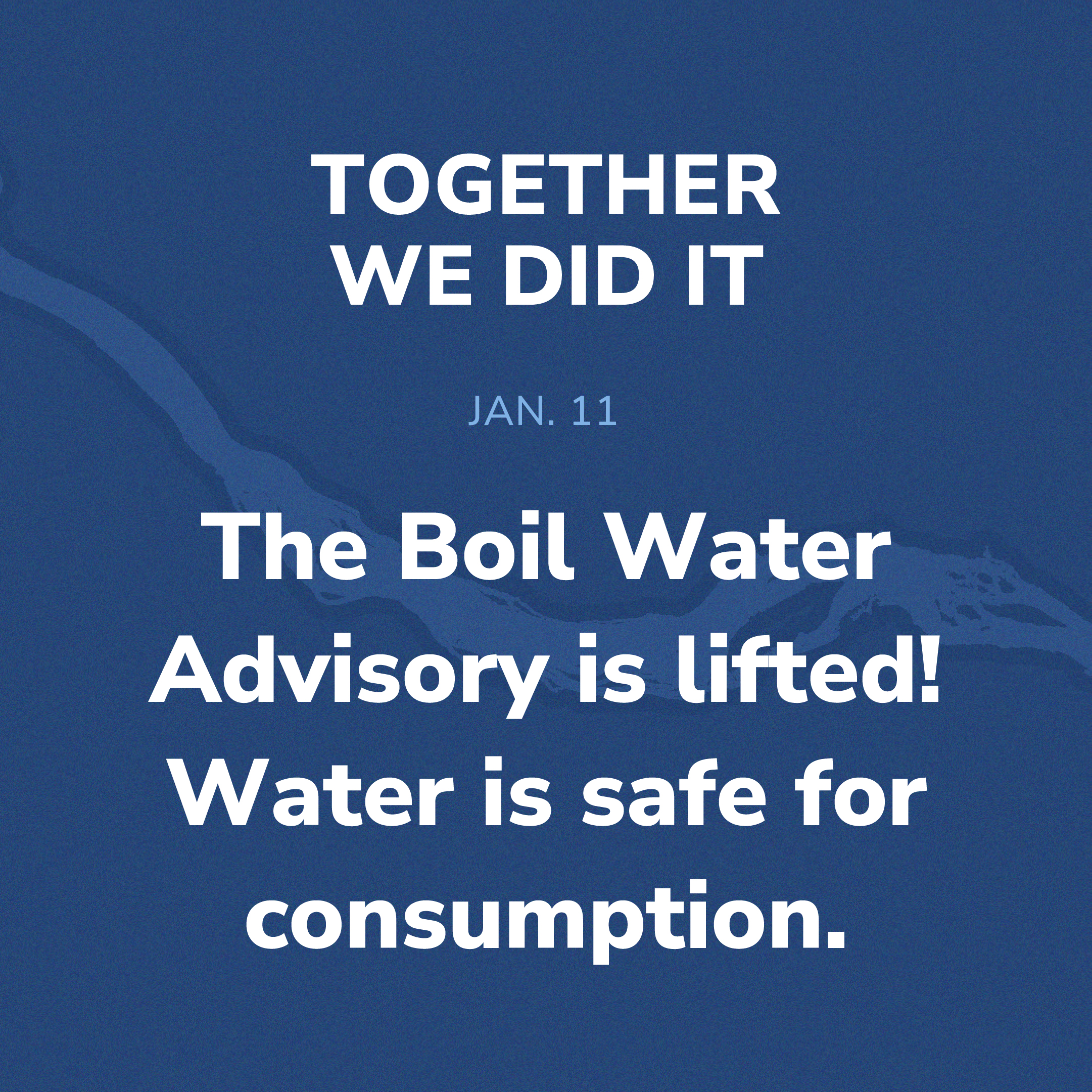 Boil water advisory lifted