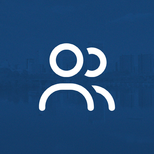 image of two human figures on a blue background