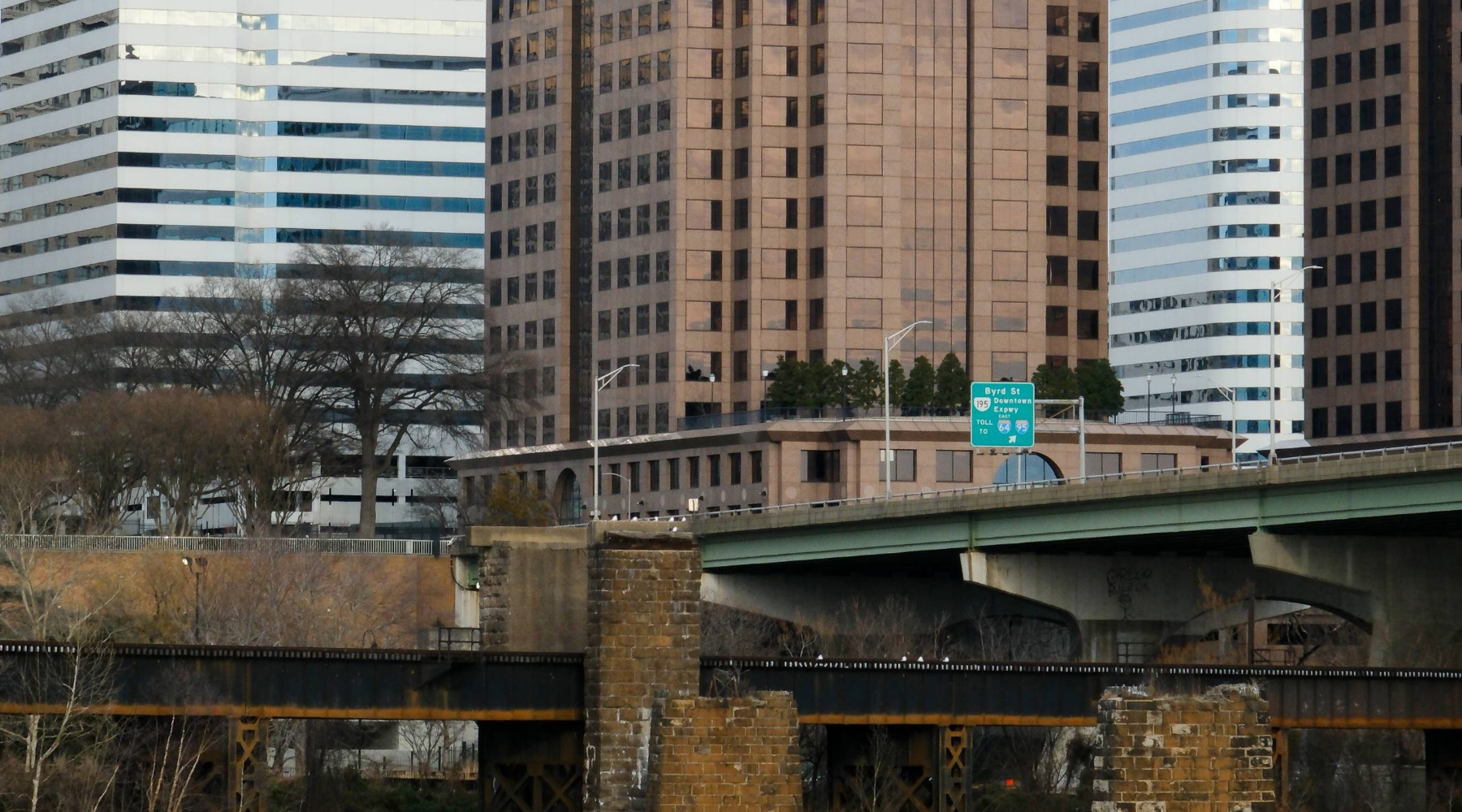 A photo of buildings in Richmond's skyline.