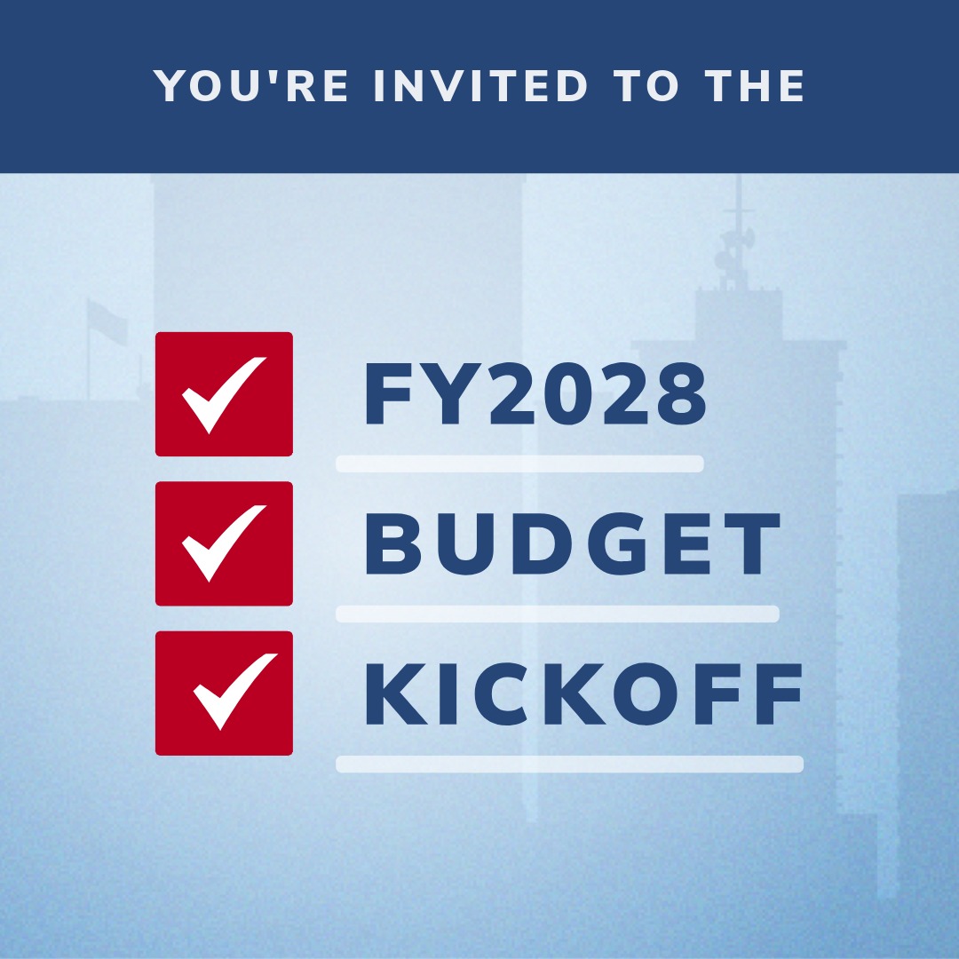 You're Invited to the FY2028 Budget Kickoff