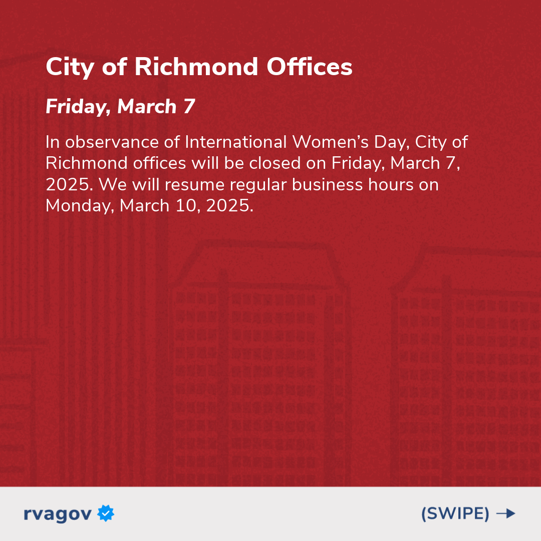 City Closed Mar. 7 in observance of International Womens Day