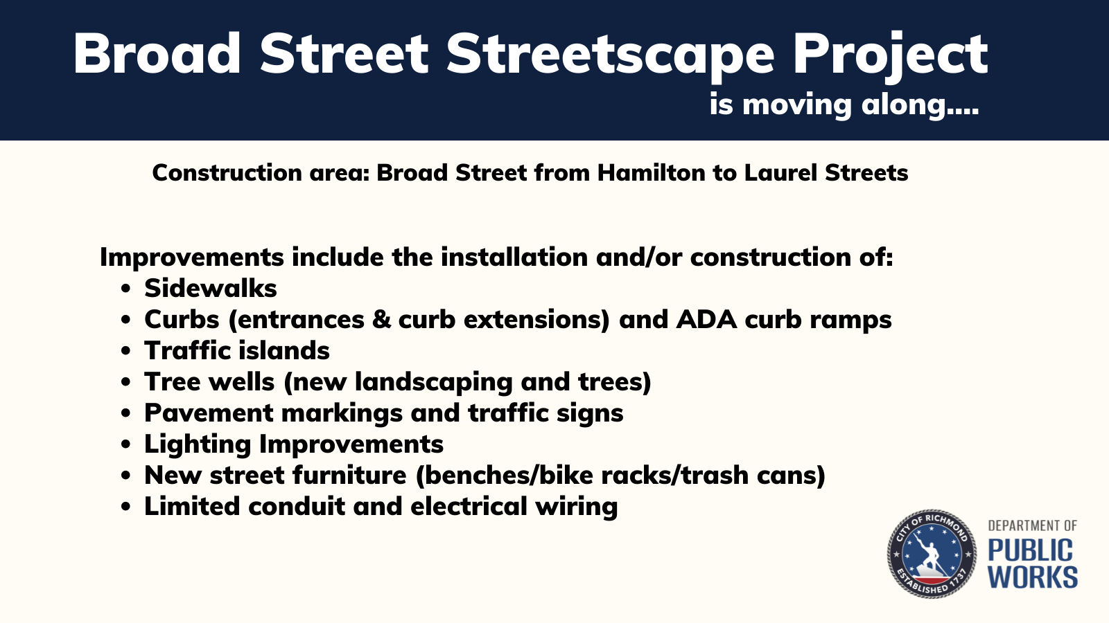 Image- Broad Street Streetscape Project Overview