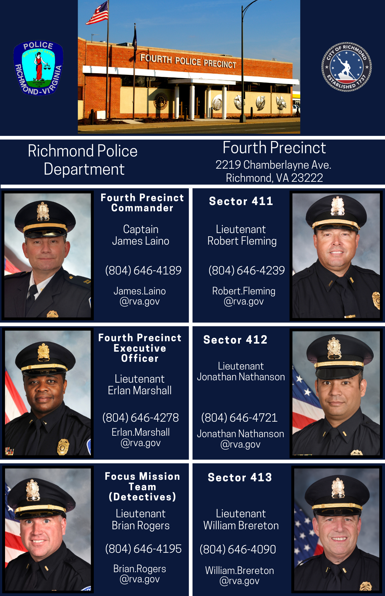 Fourth Precinct Lineup