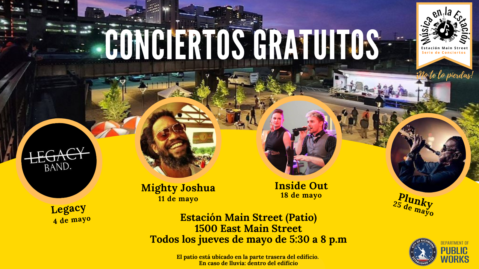 Image - Free Music at Main Street Station Translated in Spanish