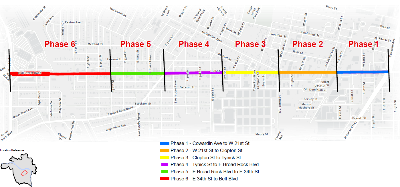 Image of Hull Street Construction Map