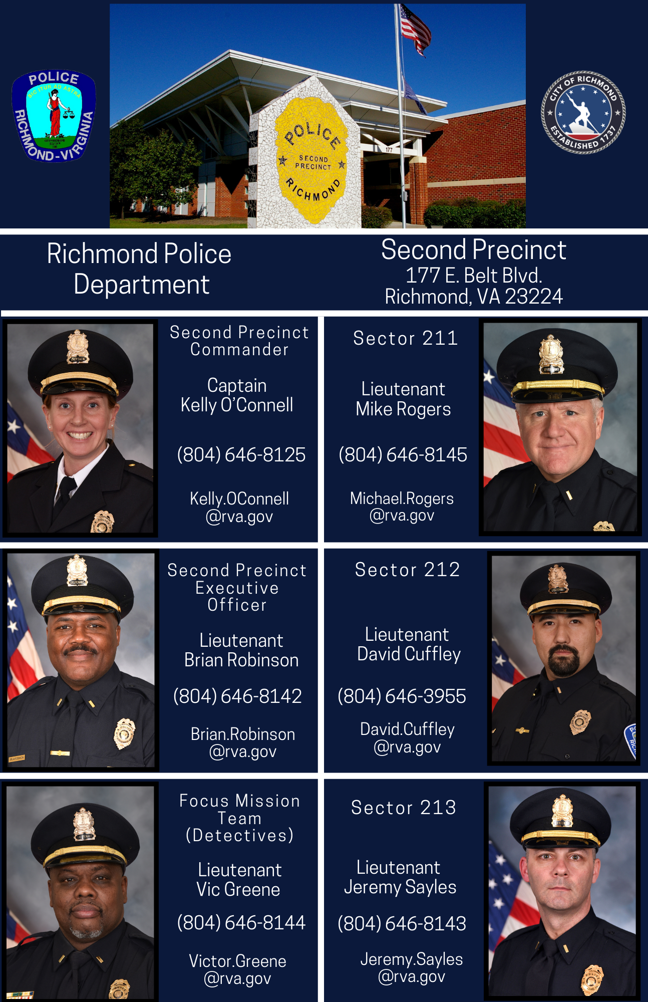 Second Precinct Lineup