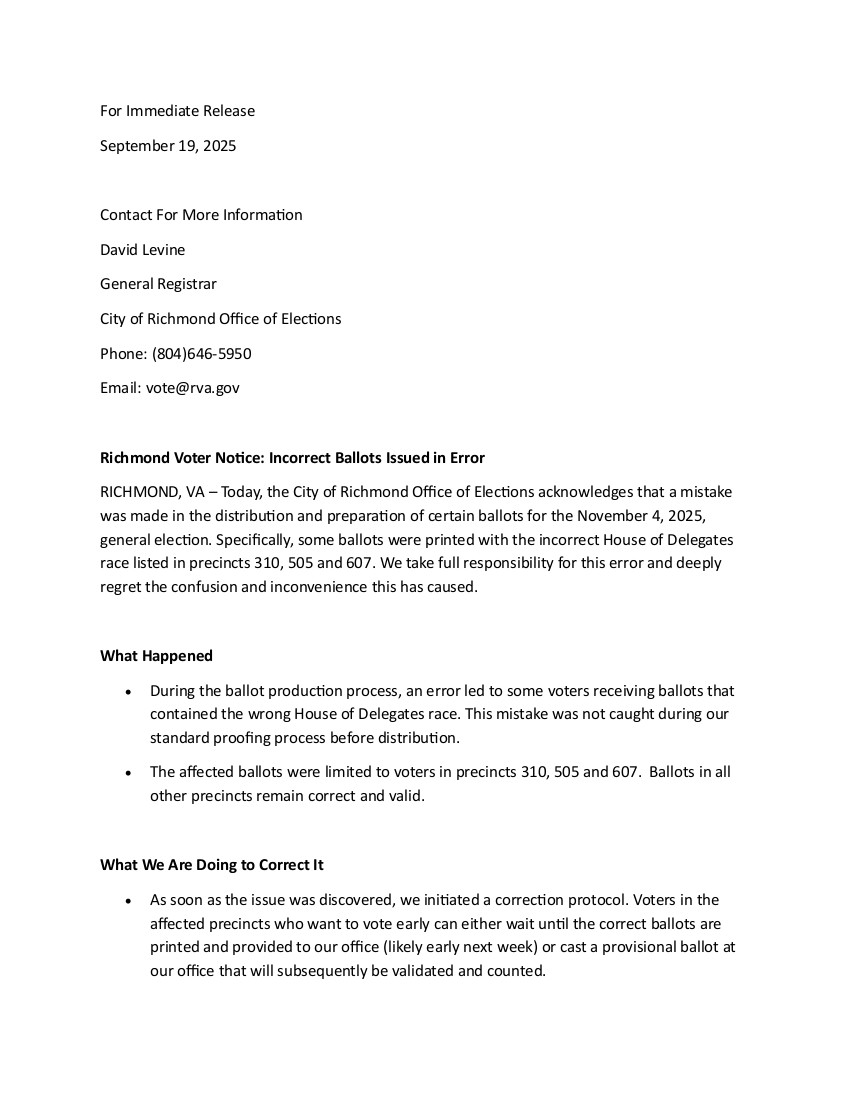 September 19, 2025 Incorrect Ballots Press Release-1A