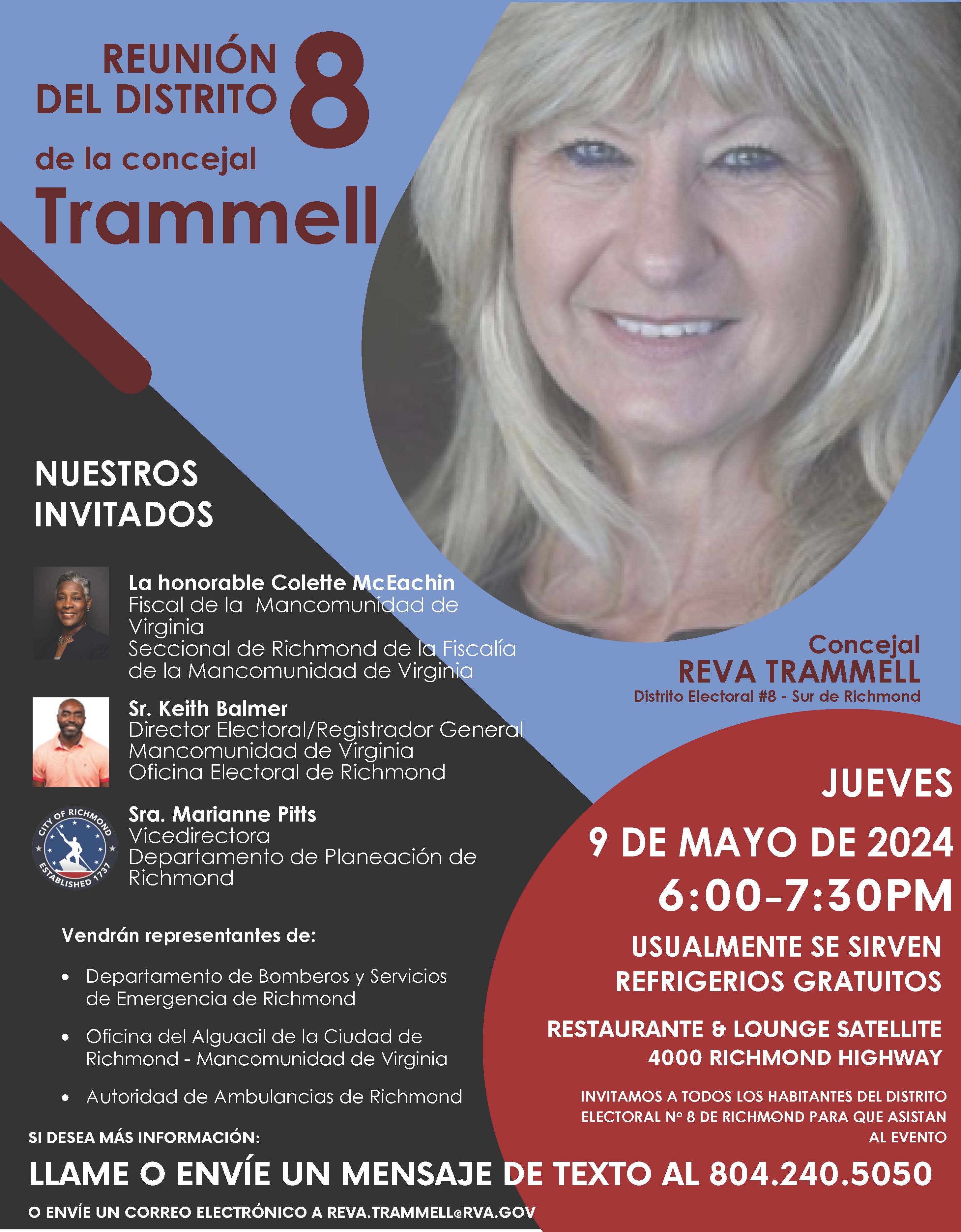 trammel poster meeting Spanish 5.2024