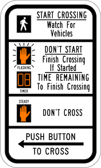 Cross Walk Sign