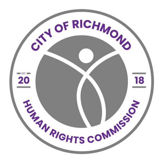 Abstract logo for Human Rights Commission for City of Richmond.