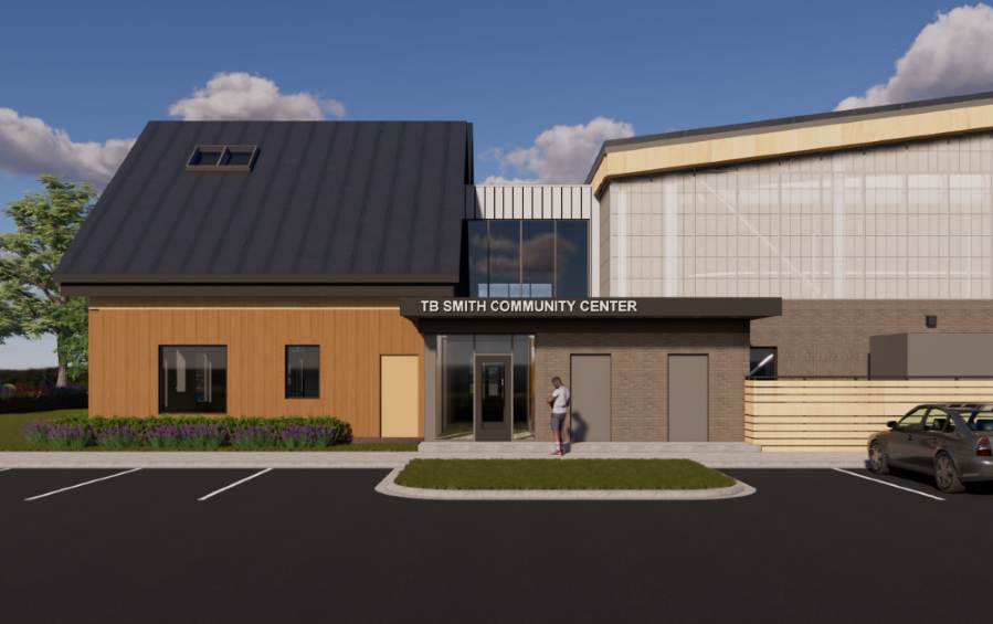 Rendering of New TB Smith Community Center